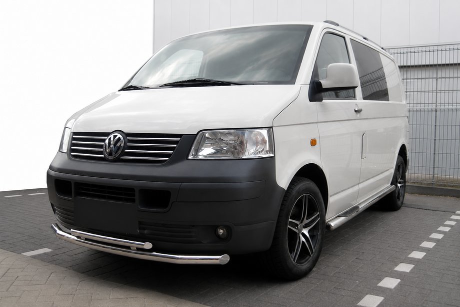 Volkswagen T5 Transporter 2003–2010 Sprednji zaščitni lok ST014 (nerjavno jeklo) 60 × 42 mm Image