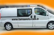 Nissan Primastar 2002–2014 Stranske cevi (2 kosa, nerjaveče jeklo) 70 mm, kratka medosna razdalja fotografija 5