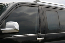 Volkswagen T5 Multivan 2003–2010 Sprednje okenske obrobe (2 kosa, nerjaveče jeklo) fotografija 1