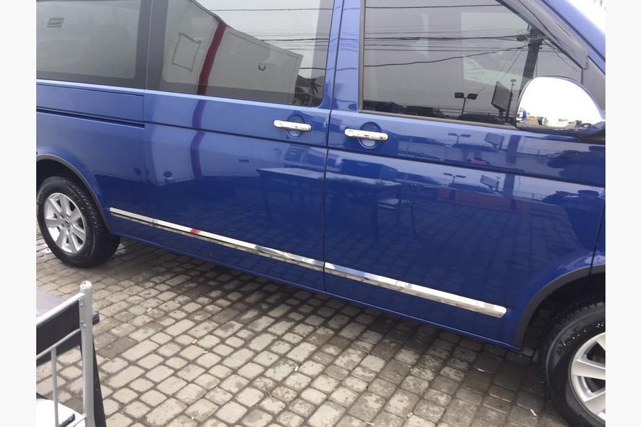 Volkswagen T5 Caravelle 2004–2010 Letve za vrata (inox, krom) 1 vrata, kratka, OmsaLine – italijansko nerjavno jeklo Fotografija 6