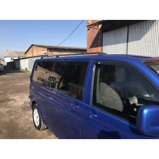Črni strešni relingi Volkswagen T5 Caravelle 2004–2010 fotografija 4