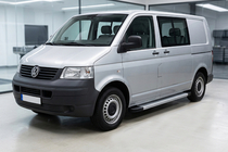 Volkswagen T5 Caravelle 2004–2010 Bočne stopnice Maya V2 (2 kosa, aluminij) Dolga medosna razdalja fotografija 1