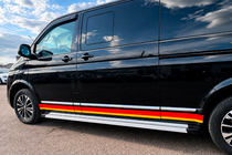 Volkswagen T5 2010–2015 Bočne stopnice Maya V2 (2 kosa, aluminij) Kratka medosna razdalja fotografija 5