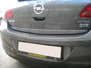 Opel Astra J 2009–2015 Nerjaveča zaščitna letvica roba prtljažnika fotografija 2