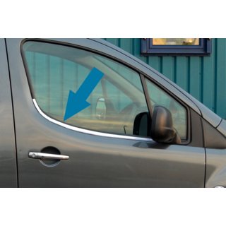 Okenske obrobe (2 kos, nerjaveče jeklo) Peugeot Partner Tepee 2008–2018 fotografija 1