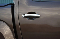 Volkswagen Amarok 2010–2022 Kromirane obloge kljuk vrat (4 kosi, nerjavno jeklo) fotografija 3