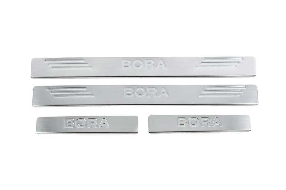 Volkswagen Bora 1998–2004 Zaščitne letve pragov OmsaLine (4 kosi, nerjaveče jeklo) Image