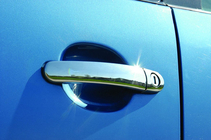 Volkswagen Polo 2001–2009 Kromirane obloge kljuk vrat (4 kosi, nerjavno jeklo) fotografija 1