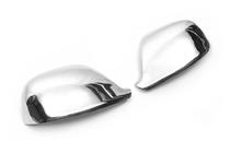 Volkswagen Touareg 2002–2010 Okrasne obloge ogledal 2007-2010 (2 kos, nerjavno jeklo) Carmos - turško nerjaveče jeklo fotografija 7