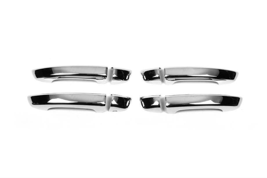 Volkswagen Touareg 2010–2018 Kromirane obloge kljuk vrat (4 kosi, nerjavno jeklo) OmsaLine - italijansko nerjavno jeklo Image