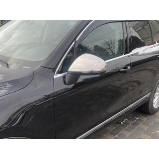 Kromirani pokrovi ogledal (2 kosa, nerjavno jeklo) Volkswagen Touareg 2010–2018 fotografija 3