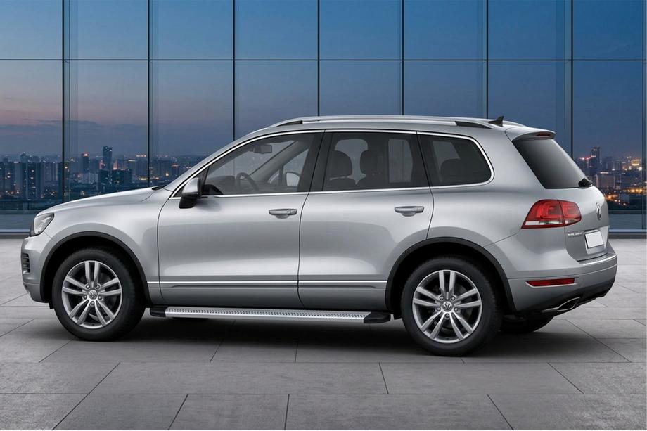 Volkswagen Touareg 2010–2018 Bočne stopnice Maya V2 (2 kosa, aluminij) Image