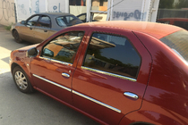 Dacia Logan I 2005–2008 Letve za vrata (4 kosi, nerjavno jeklo) fotografija 3
