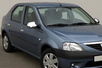 Dacia Logan I 2005–2008 Popolni pokrovi ogledal (2 kosa) fotografija 1