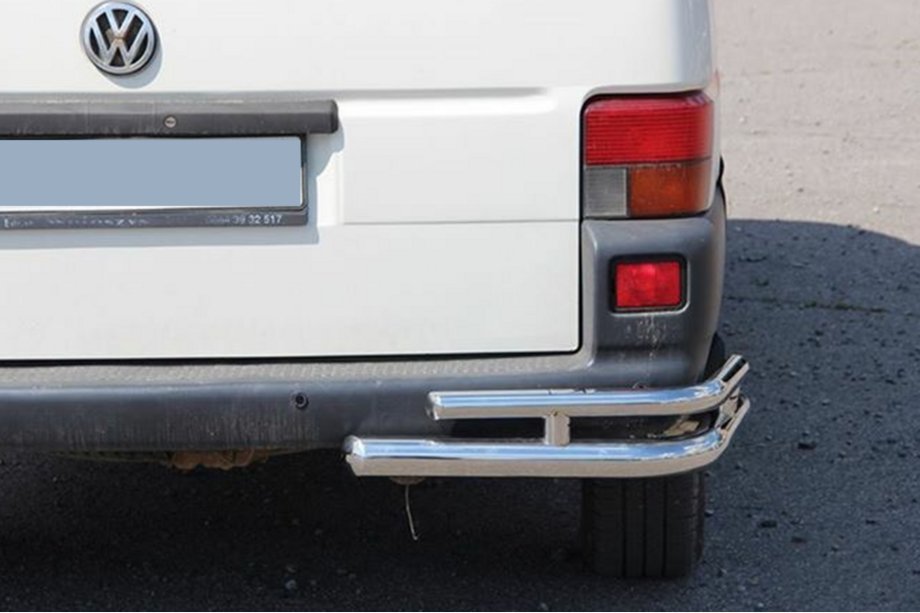 Volkswagen T4 Transporter 1990–2003 Zadnji dvojni vogalni ščitniki AK003-Double (2 kos, nerjavno jeklo) Image