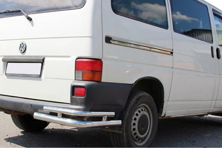 Volkswagen T4 Caravelle/Multivan 1990–2003 Zadnji dvojni vogalni ščitniki AK003-Double (2 kos, nerjavno jeklo) Image