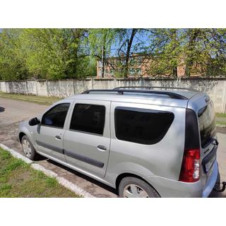 Črne strešne vzdolžne letve Dacia Logan MCV 2004–2014 fotografija 1