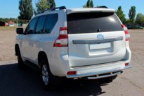 Toyota Land Cruiser Prado 150 2009–2023 Zadnja zaščitna cev AK002-2v1 (nerjavno jeklo) fotografija 2