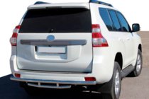 Toyota Land Cruiser Prado 150 2009–2023 Zadnja zaščitna cev AK002-2v1 (nerjavno jeklo) fotografija 1