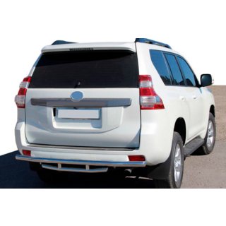 Zadnja zaščitna cev AK002-2v1 (nerjavno jeklo) Toyota Land Cruiser Prado 150 2009–2023 fotografija 1