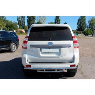 Zadnja zaščitna cev AK002-2v1 (nerjavno jeklo) Toyota Land Cruiser Prado 150 2009–2023 fotografija 3