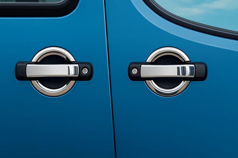 Fiat Doblo I 2001–2005 Kromirane obloge kljuk vrat (4 kosi, nerjavno jeklo) Image