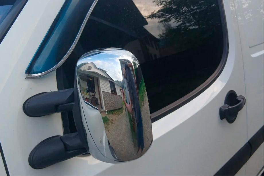 Fiat Doblo I 2001–2005 Kromirani pokrovi ogledal (2 kosa, plastika) Fotografija 3