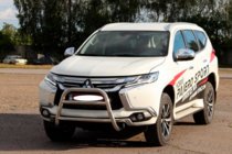 Mitsubishi Pajero Sport 2015– Prednji zaščitni lok WT022 (nerjavno jeklo) fotografija 3