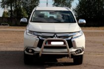 Mitsubishi Pajero Sport 2015– Prednji zaščitni lok WT022 (nerjavno jeklo) fotografija 2
