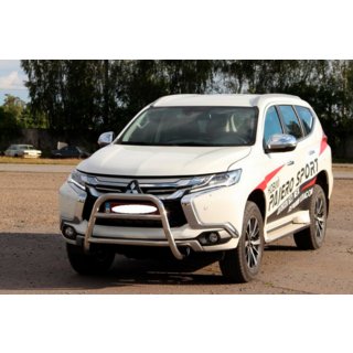 Prednji zaščitni lok WT022 (nerjavno jeklo) Mitsubishi Pajero Sport 2015– fotografija 3