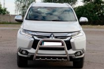 Mitsubishi Pajero Sport 2015– Prednji zaščitni lok WT008 (nerjavno jeklo) fotografija 1