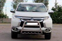Mitsubishi Pajero Sport 2015– Prednji zaščitni lok WT008 (nerjavno jeklo) fotografija 5