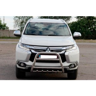 Prednji zaščitni lok WT008 (nerjavno jeklo) Mitsubishi Pajero Sport 2015– fotografija 1