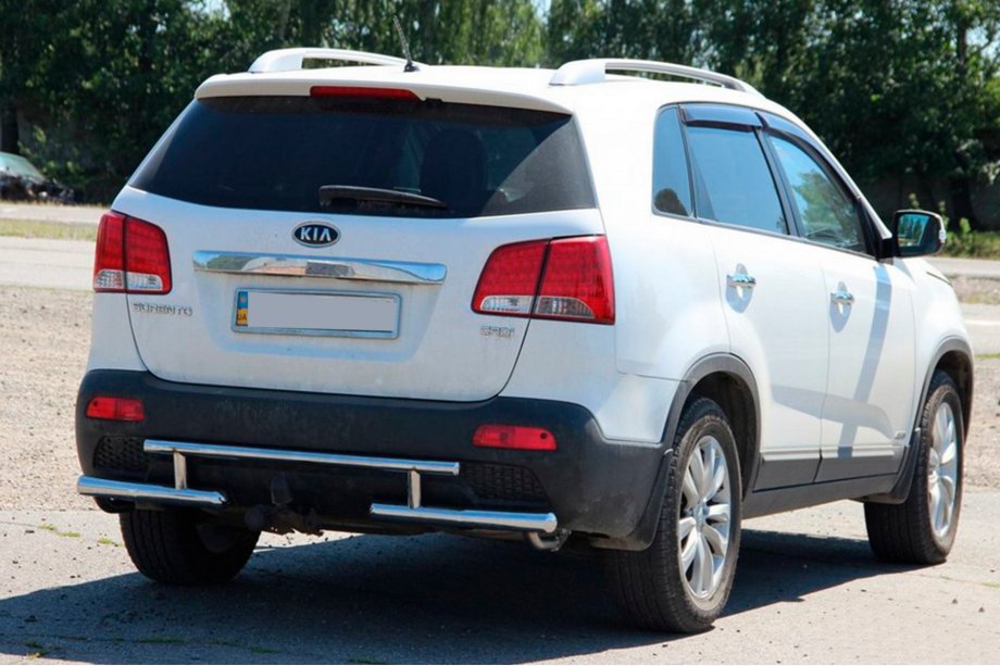Kia Sorento II XM 2009–2014 Zadnji zaščitni lok AK002-2 (nerjaveče jeklo) Fotografija 4