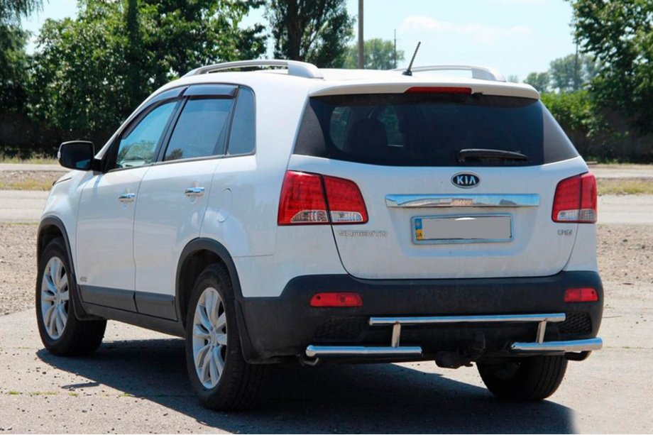 Kia Sorento II XM 2009–2014 Zadnji zaščitni lok AK002-2 (nerjaveče jeklo) Fotografija 2