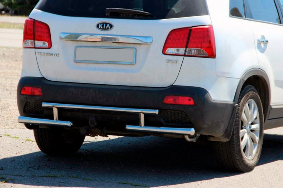 Kia Sorento II XM 2009–2014 Zadnji zaščitni lok AK002-2 (nerjaveče jeklo) Fotografija 1