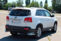 Kia Sorento II XM 2009–2014 Zadnji dvojni vogalni ščitniki AK003-dvojni (nerj.) fotografija 4