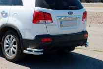 Kia Sorento II XM 2009–2014 Zadnji dvojni vogalni ščitniki AK003-dvojni (nerj.) fotografija 5