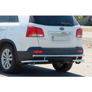 Zadnji zaščitni lok AK003-2 (nerjavno jeklo) Kia Sorento II XM 2009–2014 fotografija 3