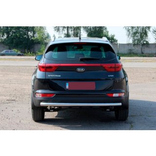 Zadnji zaščitni lok AK002 (nerjaveče jeklo) Kia Sportage 2015–2021 fotografija 3