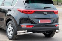 Kia Sportage 2015–2021 Zadnji dvojni kotni zaščiti AK003-dvojni (nerjavno jeklo) fotografija 2
