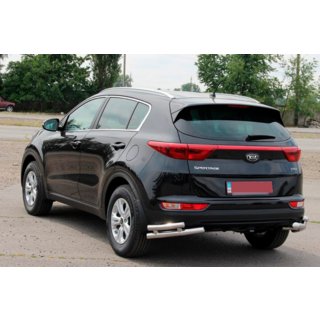 Zadnji dvojni kotni zaščiti AK003-dvojni (nerjavno jeklo) Kia Sportage 2015–2021 fotografija 4