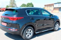 Kia Sportage 2015–2021 Stranske cevi BB002 (2 kosa, inox) fotografija 2