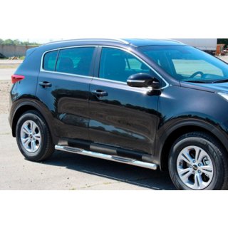 Stranske cevi BB002 (2 kosa, inox) Kia Sportage 2015–2021 fotografija 1