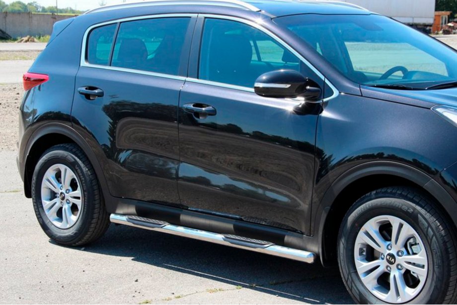 Kia Sportage 2015–2021 Stranske cevi BB002 (2 kosa, inox) Image