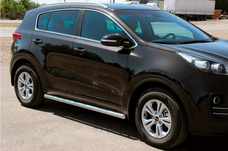 Kia Sportage 2015–2021 Stranske cevi BB001 (2 kos, nerjavno jeklo) Image
