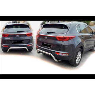 Zadnji zaščitni lok AK007 (nerjaveče jeklo) Kia Sportage 2015–2021 fotografija 1