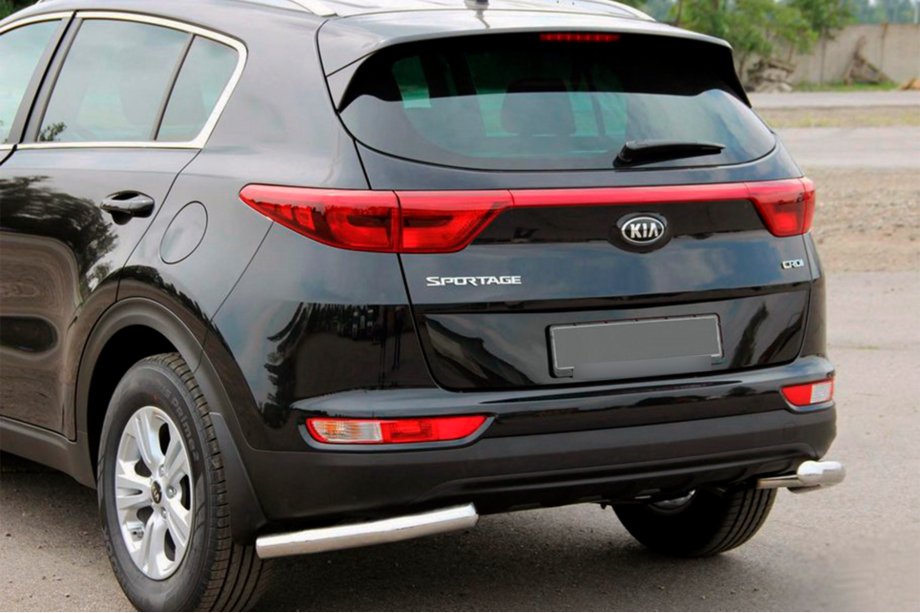 Kia Sportage 2015–2021 Zadnja zaščitna vogala AK003 (nerjavno jeklo) Image