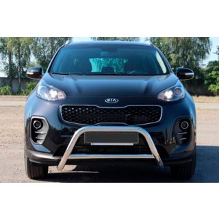 Sprednji zaščitni lok (bull bar) WT006 (nerjaveče jeklo) Kia Sportage 2015–2021 fotografija 1