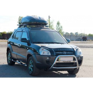 Sprednji zaščitni lok WT025 (nerjaveče jeklo) Hyundai Tucson JM 2004– fotografija 3